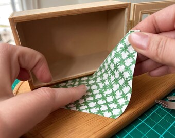 Dollhouse Wallpaper & Flooring Printable 1:12 Scale — Garden Pack, 20 Sheets