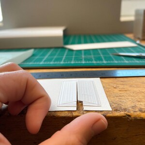 Dollhouse Door Template 1:12 Scale — Printable Miniature Furniture Cut-Out Pattern image 1