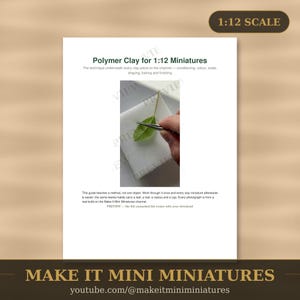 Polymer Clay for 1:12 Miniatures — Printable Step-by-Step Build Guide with Photographs image 2