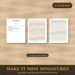 Miniatur-Samentütchen zum Ausdrucken im Maßstab 1:12 – Puppenhauszubehör (digitaler Download) Bild 5
