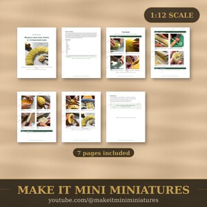 Miniatuur citroenstokje — Bouwinstructie voor een miniatuur op schaal 1:12, printbare stapsgewijze handleiding afbeelding 4