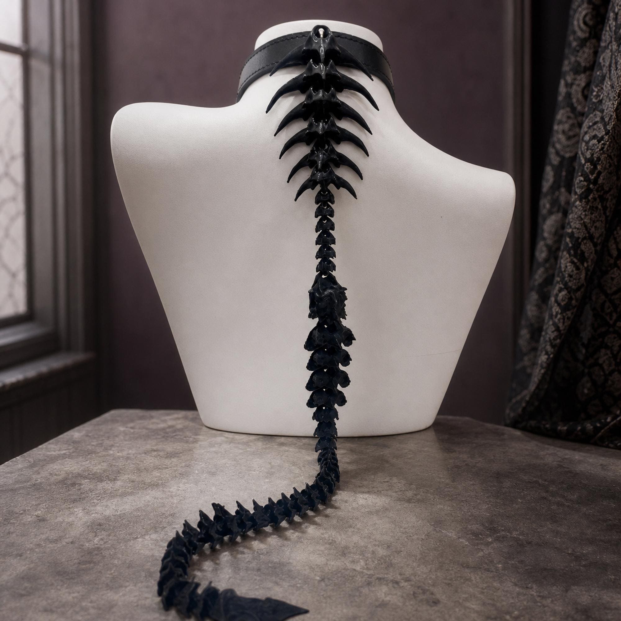 Metal Spine Necklace - Etsy