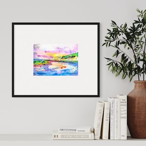 The Harbour, Cushendun - Impresión de acuarela de Irlanda del Norte / Irlanda / Impresión Giclee de paisaje irlandés