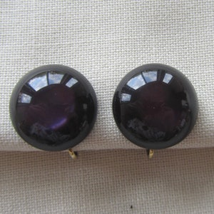 Vintage Lila Lucite Ohrclips