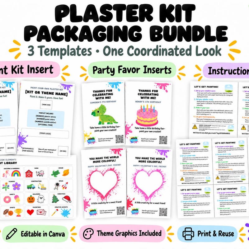 Plasterboard Inset Paint Package Inserts - Etsy