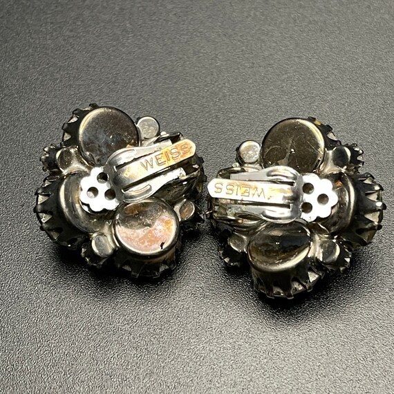 Weiss Clip on Earrings with Large and Small Round… - image 4
