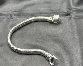Coro Pegasus Serpentine Bracelet, Silver Tone, Like New, 7.5” Long x  .25”