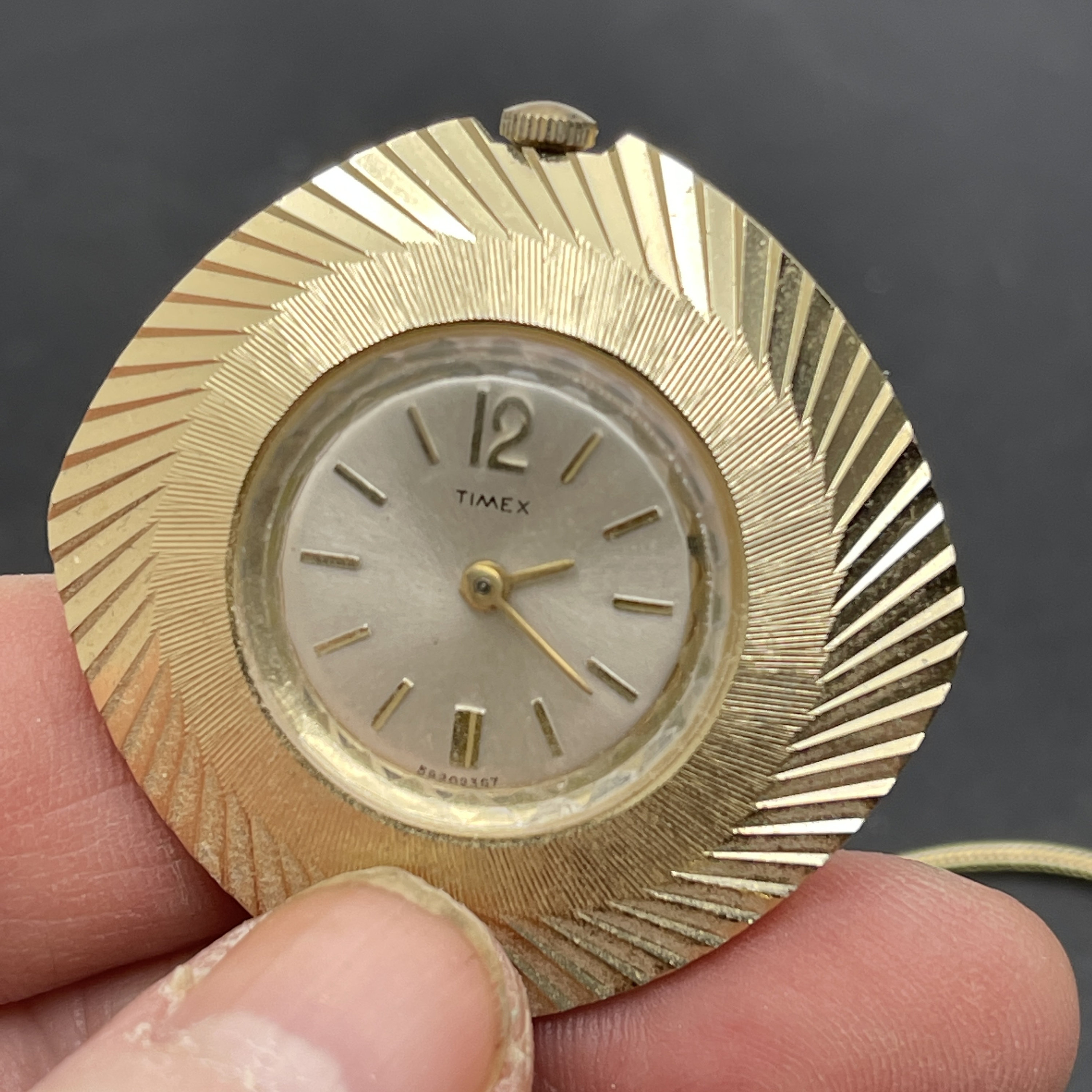 Timex, Mechanical, Wind Up, Watch Pendant, Gold Tone, on 25  display picture 2