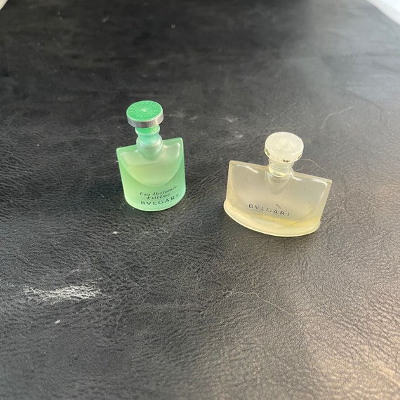 Eau Parfumee Extreme BVLGARI Green Bottle of Perfume, Nearly Full