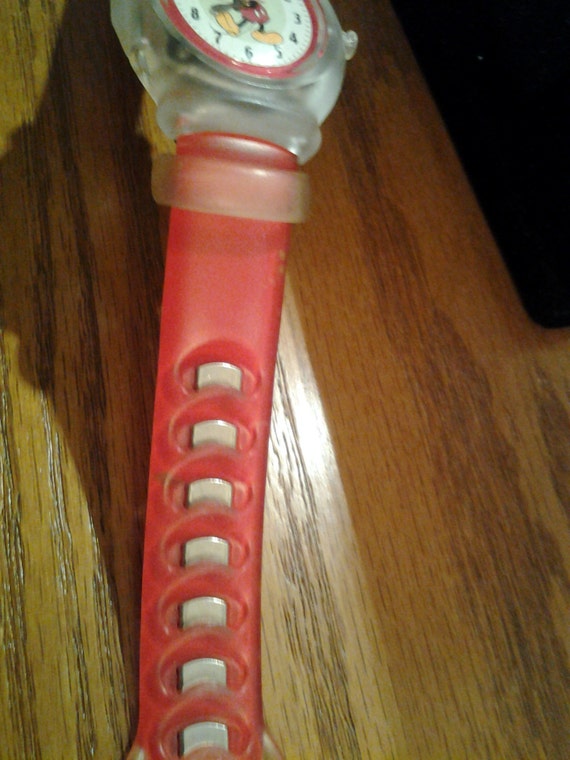 Mickey Mouse Snap Watch, Red - image 3