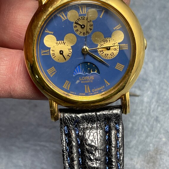 Lorus by Seiko Mickey Mouse Watch Blue Face Gold Tone - Etsy