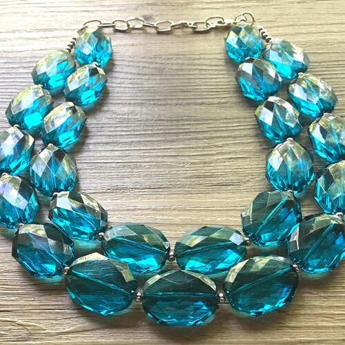 Genuine Chunky Turquoise Necklace - Etsy