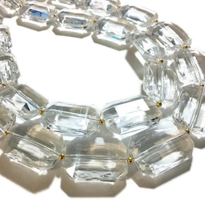Chunky Clear Crystal Statement Necklace, Faceted Everyday neutral jewelry, statement necklace, silver or gold accents chunky bib necklace