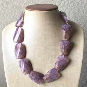 Purple Brown Single Strand Big Beaded Statement Necklace, brown Jewelry, coffee beaded necklace, brown bridesmaid necklace jewelry
