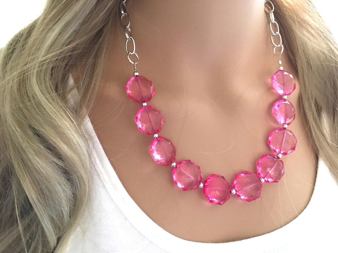 Pink necklace Clearance