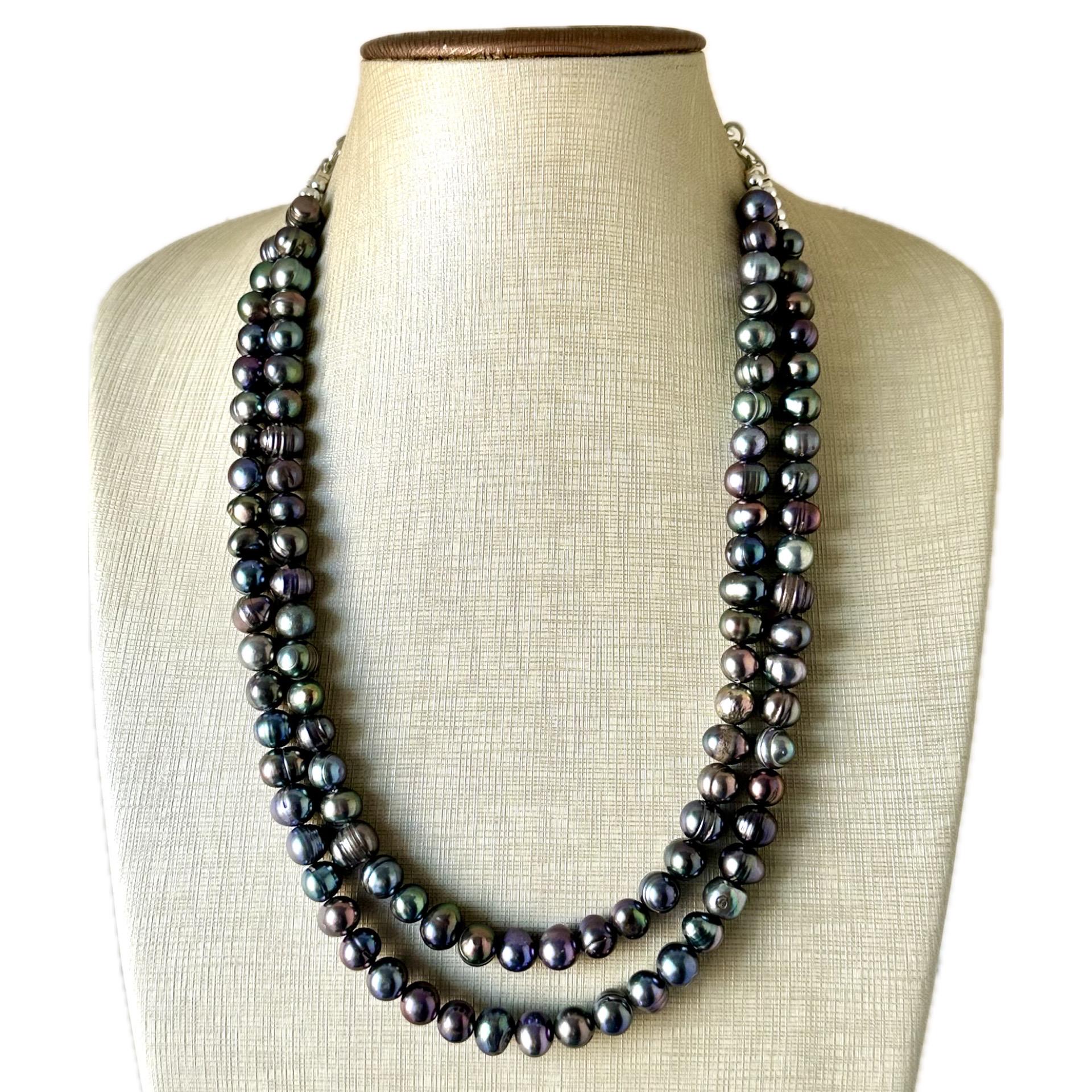 Set Di Orecchini E Pendente Con Perle Biwa - Set Di Perle - Foto 4