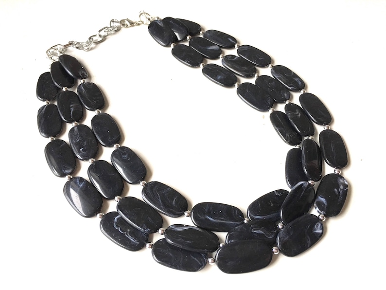 The Apache Three Strand Multistrand Statement Necklace