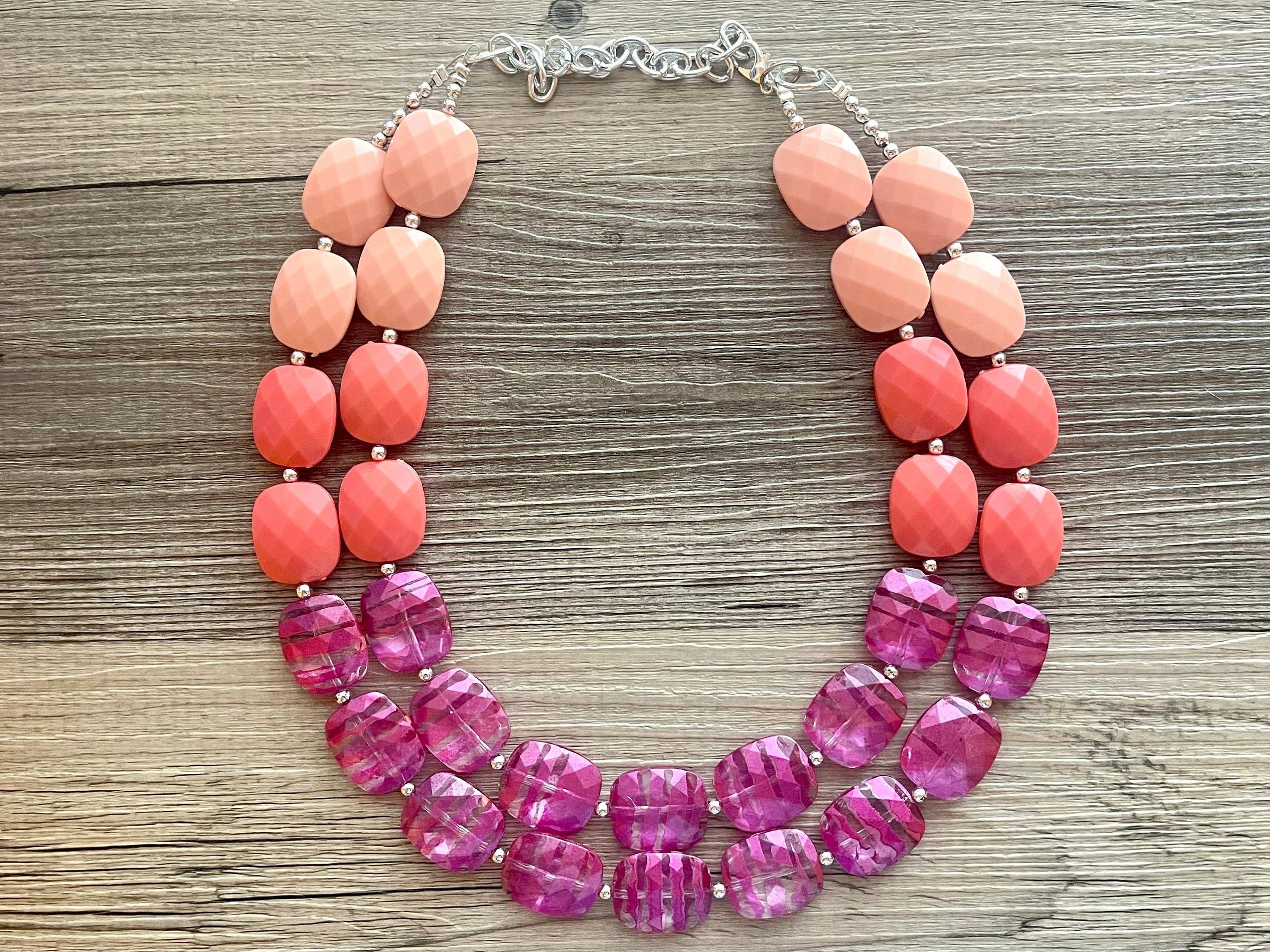 Parker Pink Jewel Necklace | Sisters Boutique & Gifts, Inc.
