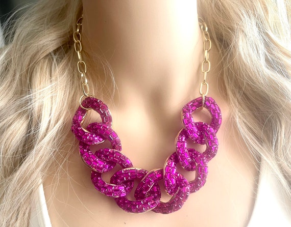 Paparazzi pink seed bead best sale necklace