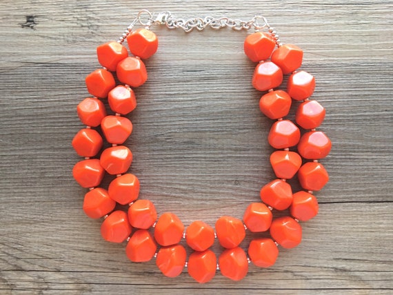 Orange Necklace Small Bead (4mm) – Party Beads