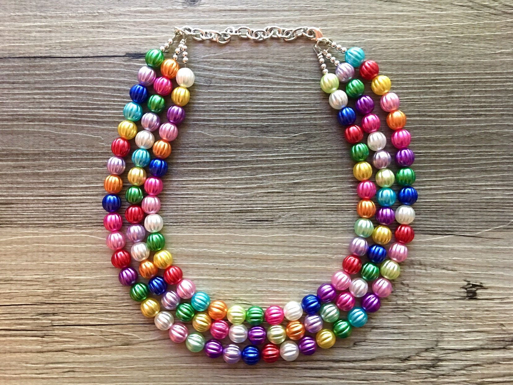 NEW BRAIDED STRAND FACETED BEADED CIRCLE HAND MADE STATEMENT BIB NECKLACE NEW BRAIDED STRAND FACETED BEADED CIRCLE HAND MADE STATEMENT BIB NECKLACE