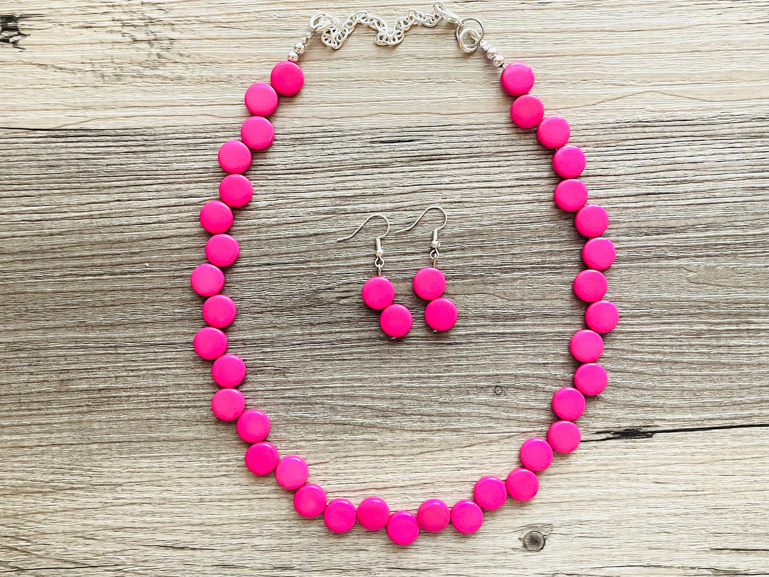 Pink Dress Necklace - Etsy