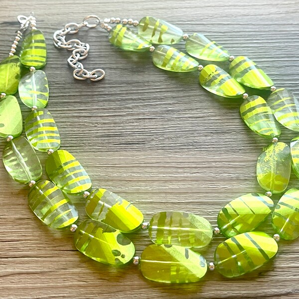 Lime Green Jewelry Etsy