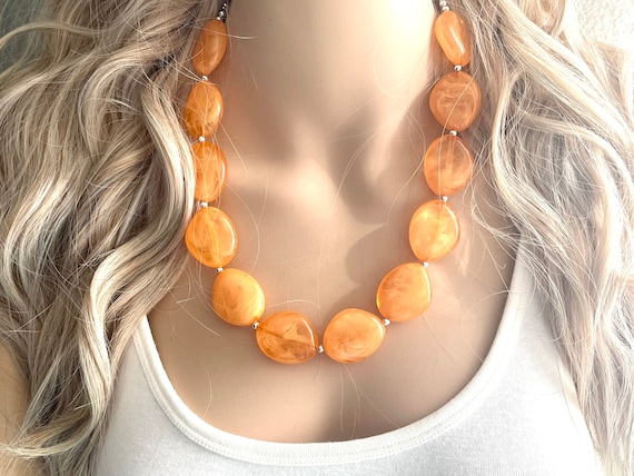 Mandarin Orange Jasper Statement Necklace – Barse Jewelry