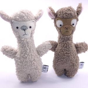 Pocket Softie Alpaca Llama PDF Soft Toy Plush Sewing Pattern