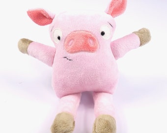 Pocket Softie Pig PDF Soft Toy Plush Sewing Pattern