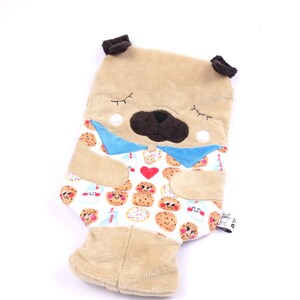 Pug Dog Hot Water Bottle Cover PDF Sewing Pattern