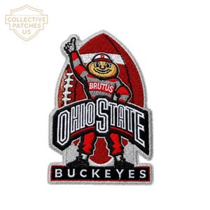 Ohio State Buckeyes Brutus Football Embroidered Patch | OSU Logo