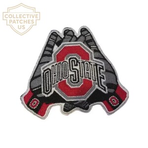 Ohio State Buckeyes Hockey Goalie Mask Embroidered Patch