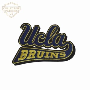 UCLA Bruins geborduurd embleem | Marineblauw gouden college team applicatie