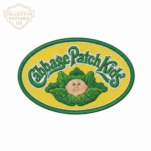 Cabbage Patch Kids Embroidered Logo Patch | Retro Doll Oval Applique