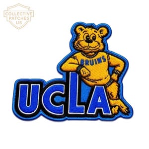 UCLA Bruins Bear Mascot Embroidered Patch | Blue Gold Applique