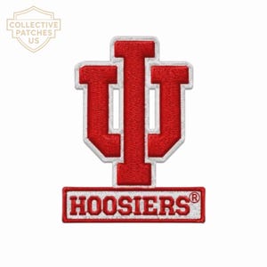 Indiana Hoosiers Embroidered Patch | IU College Team Logo Applique