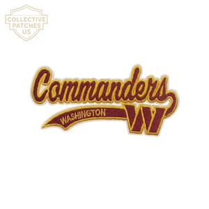 Washington Commanders Embroidered Patch | Burgundy Gold Logo Badge