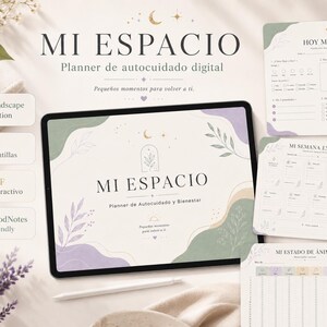 Planner de Autocuidado Digital en Español | GoodNotes Wellness Journal | Mood Tracker, Hábitos, Gratitud, Rutinas y Self Care