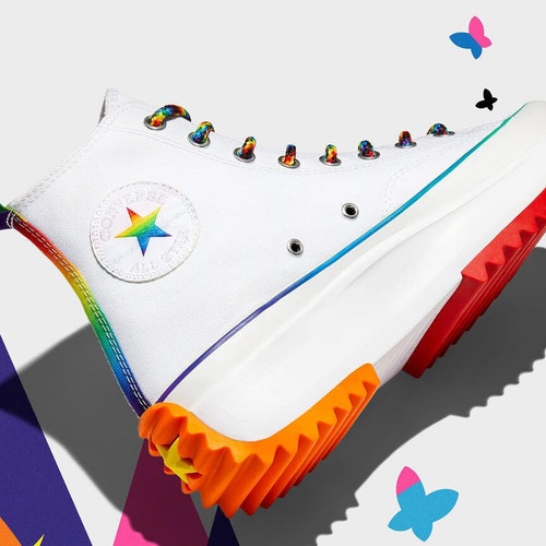 converse rainbow platform