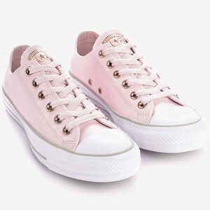 blush leather converse