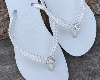 havaianas just married flip flops