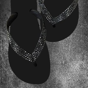 Glitzy flip flops shop