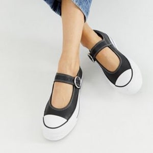 converse chuck taylor mary jane white canvas shoes