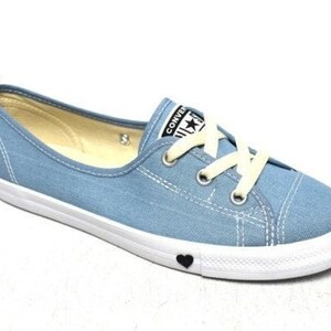 Navy blue ballet converse clearance