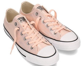 peach converse shoes