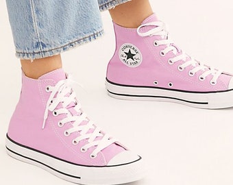 lilac converse high tops
