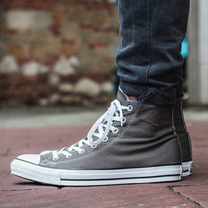 Charcoal converse high tops 2025