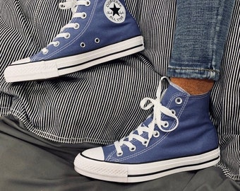 royal blue high top chucks