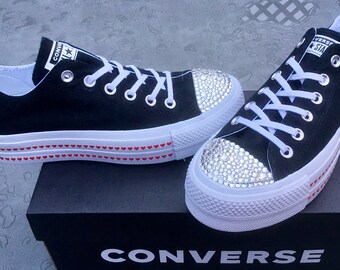 converse with love heart face